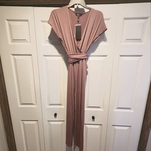 Womens pants romper with detachable belt.